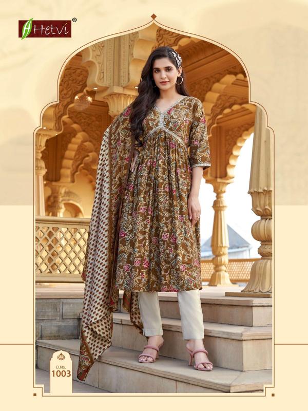 Hetvi Radha Ready Made Chanderi Modal Printed Collection